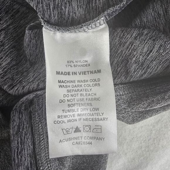 FJ FootJoy Performance Outdoor Nylon Blend Grey Vest Mens XL 1/4 Zip Golf Sports - Picture 6 of 6